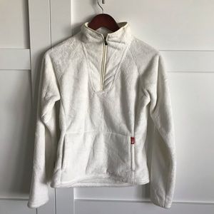 The North Face Women’s White Plush Pullover Sz XS